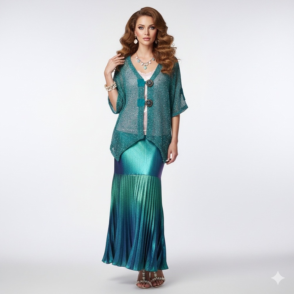 Elegant Teal Women's Sweater